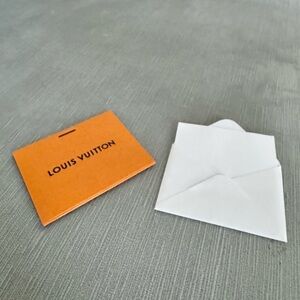 Small Louis Vuitton Orange and White Envelope Duo